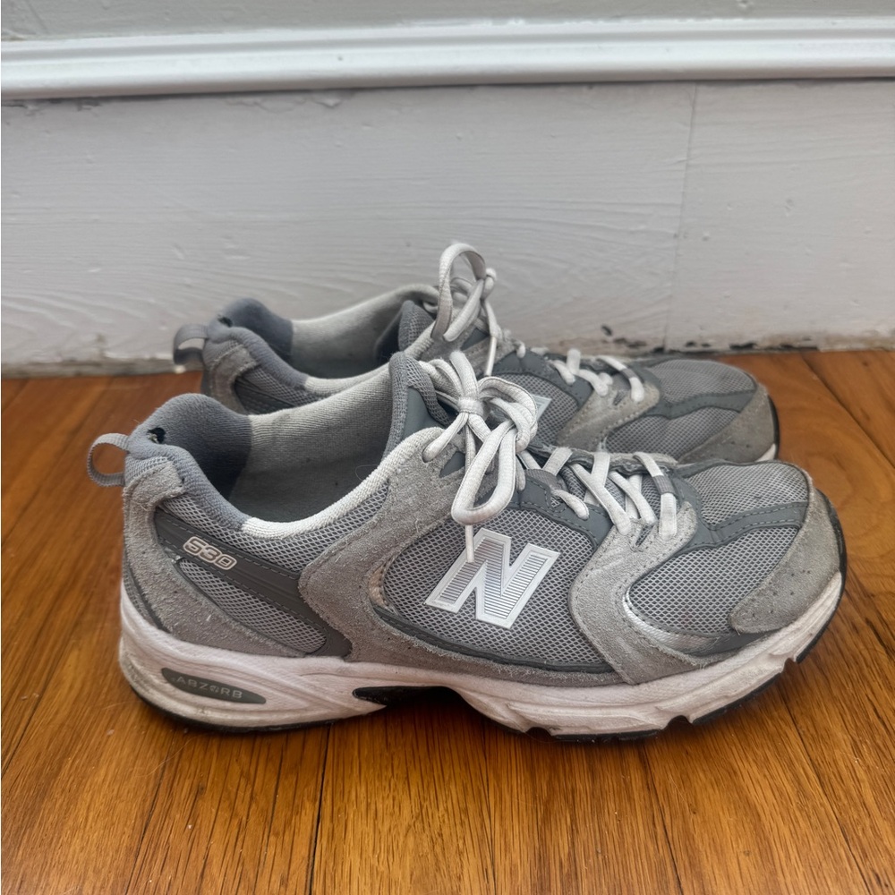 New Balance Gray and White Women's Sneakers